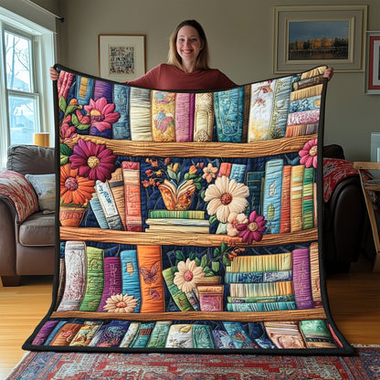 Literary Haven Quilted Blanket GFTOTP3558
