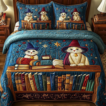 Literary Haven 3-Piece Quilted Bedding Set GFTOTP3566