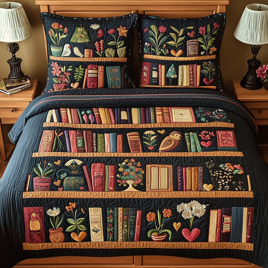 Vintage Chapter Comforts 3-Piece Quilted Bedding Set GFTOTP3572