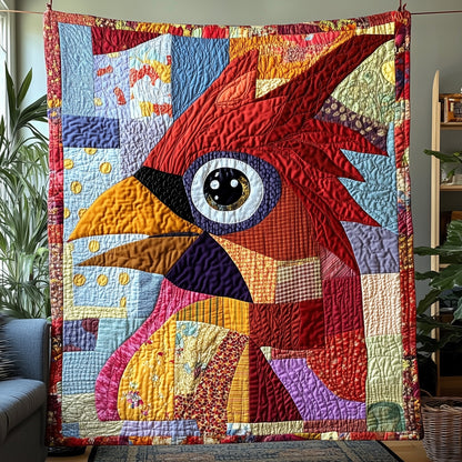 Whimsical Red Cardinal Quilted Blanket GFTOTP3646