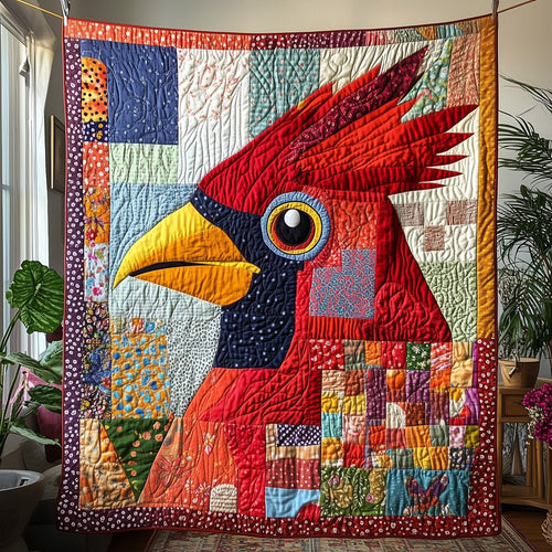 Whimsical Red Cardinal Quilted Blanket GFTOTP3647