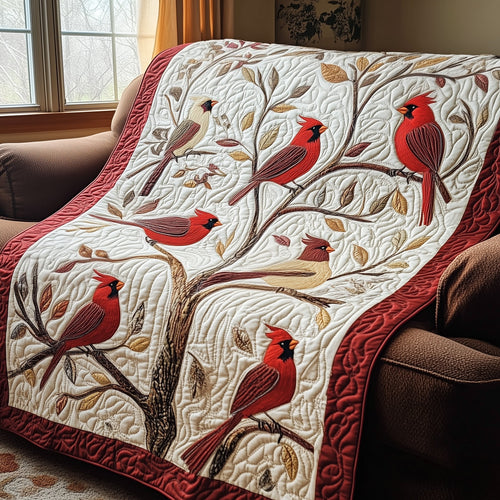 Elegant Cardinal Quilted Blanket GFTOTP3648