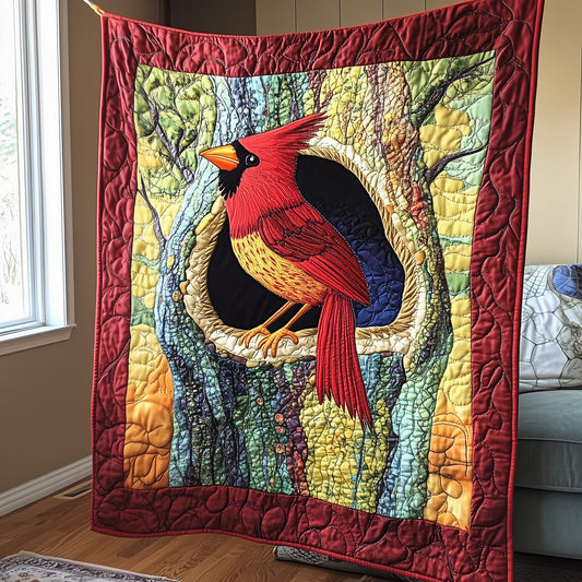 Elegant Cardinal Quilted Blanket GFTOTP3651