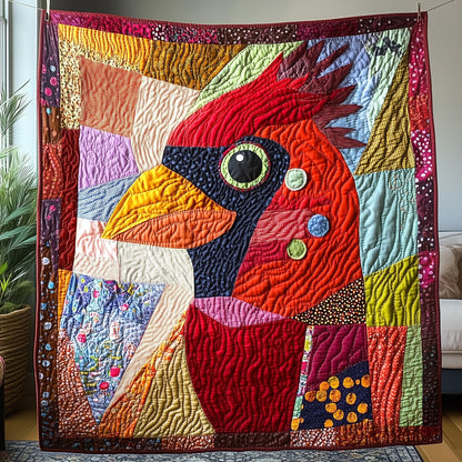 Whimsical Red Cardinal Quilted Blanket GFTOTP3652