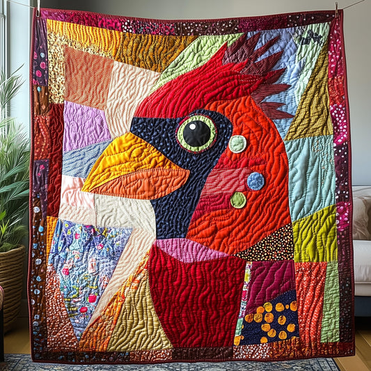 Whimsical Red Cardinal Quilted Blanket GFTOTP3652