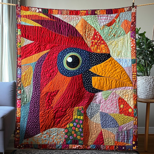 Whimsical Red Cardinal Quilted Blanket GFTOTP3653