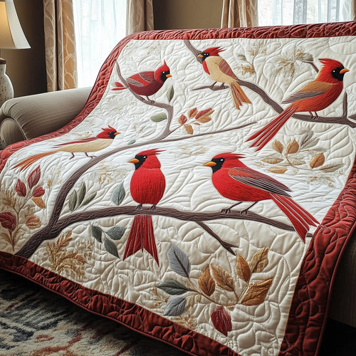Elegant Cardinal Quilted Blanket GFTOTP3655