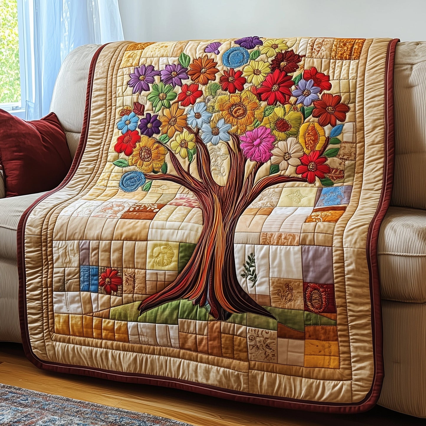 Garden Harmony Quilted Blanket GFTOTP3760