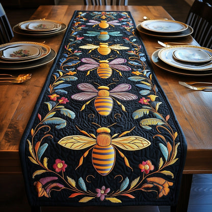 Midnight Honeybee Quilted Table Runner GFTOTP3788