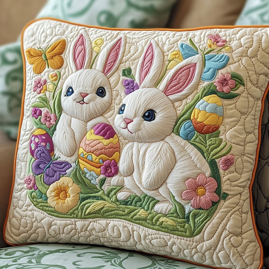 Easter Day Bunny Charm Quilted Pillow Case GFTOTP3801