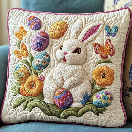 Easter Day Bunny Charm Quilted Pillow Case GFTOTP3802