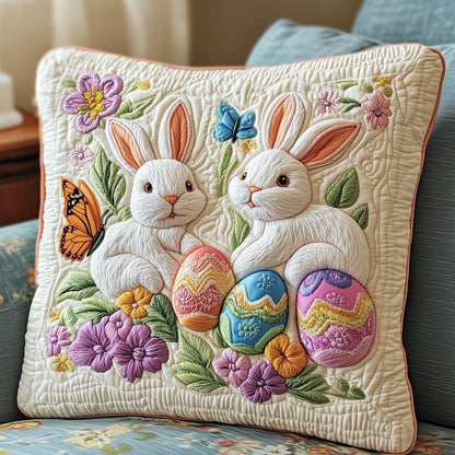 Easter Day Bunny Charm Quilted Pillow Case GFTOTP3804