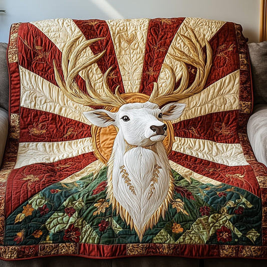 Golden Antler Glow Quilted Blanket GFTOTP3833