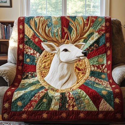 Golden Antler Glow Quilted Blanket GFTOTP3834