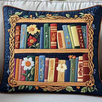 Literary Haven Quilted Pillow Case GFTOTP3909