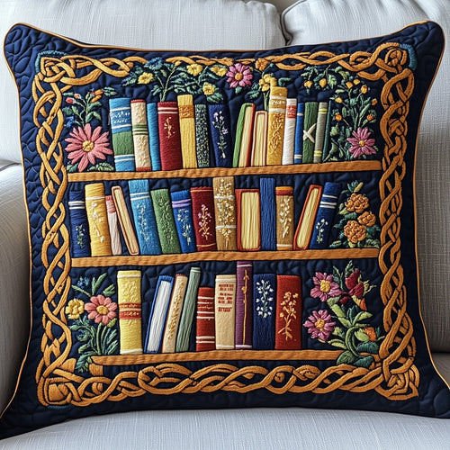 Literary Haven Quilted Pillow Case GFTOTP3910