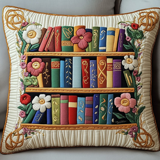 Literary Haven Quilted Pillow Case GFTOTP3914