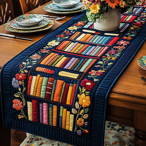 Literary Haven Quilted Table Runner GFTOTP3921