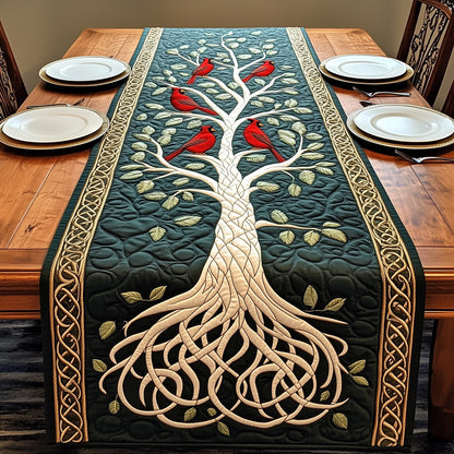 Tree Of Red Cardinals Quilted Table Runner GFTOTP4018