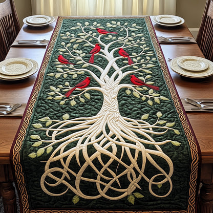 Tree Of Red Cardinals Quilted Table Runner GFTOTP4019