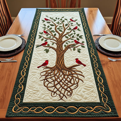 Tree Of Red Cardinals Quilted Table Runner GFTOTP4022