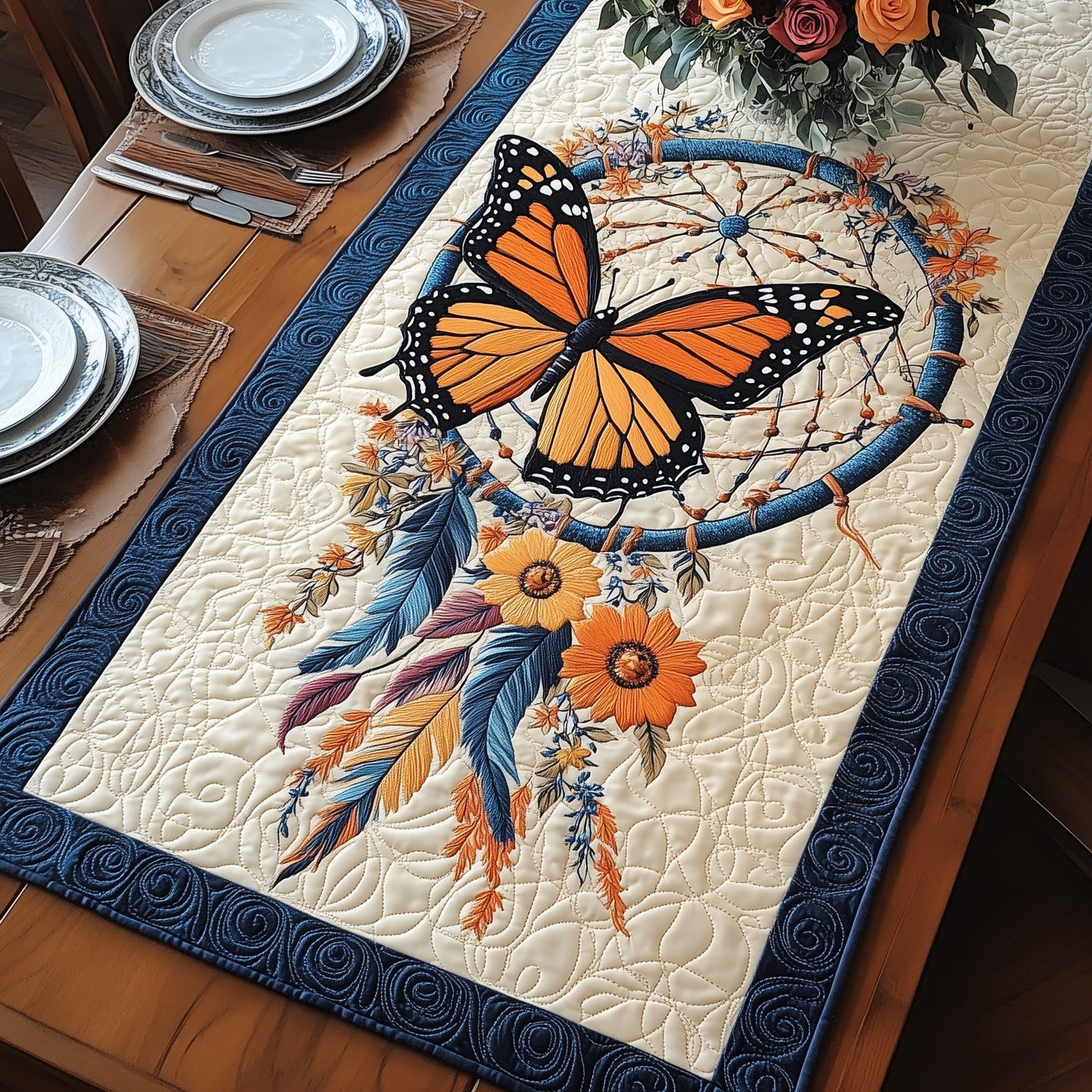 Dreamcatcher Wings Quilted Table Runner GFTOTP4112