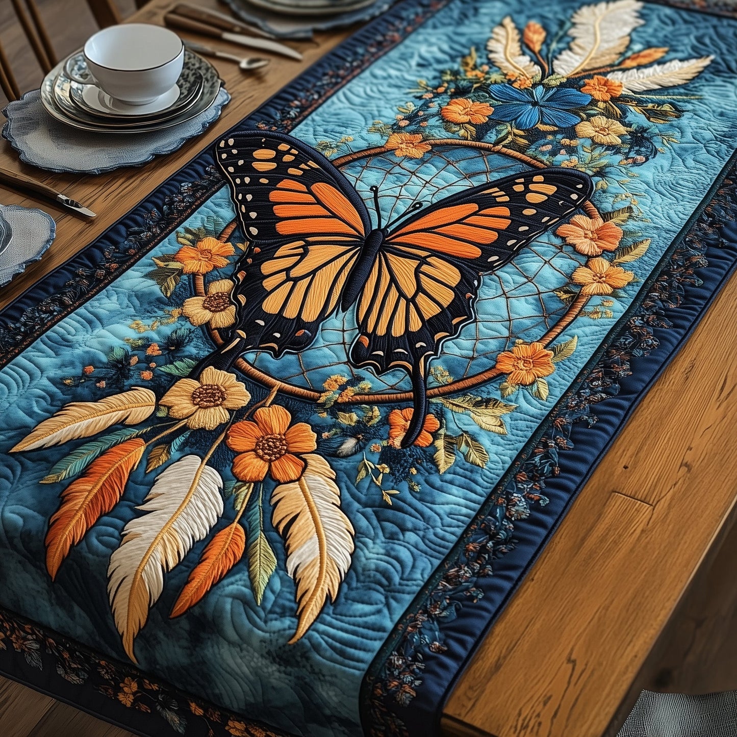 Dreamcatcher Wings Quilted Table Runner GFTOTP4114