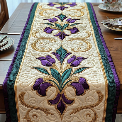 Mardi Gras Fleurdelis Quilted Table Runner GFTOTP4265