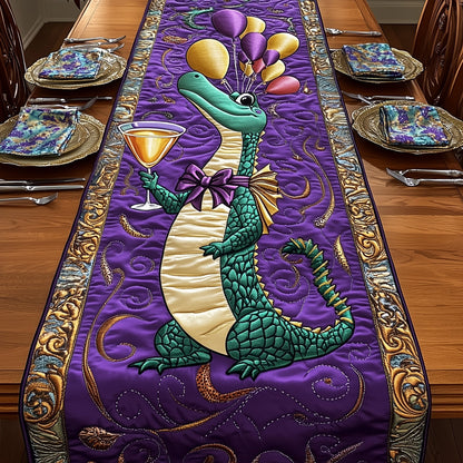 Mardi Gras Alligator Quilted Table Runner GFTOTP4273
