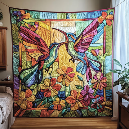 Hummingbird Garden Quilted Blanket GFTOTP4325