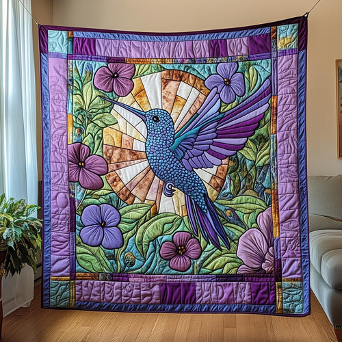 Hummingbird Garden Quilted Blanket GFTOTP4327