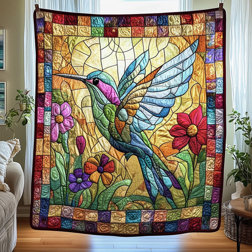 Hummingbird Garden Quilted Blanket GFTOTP4329