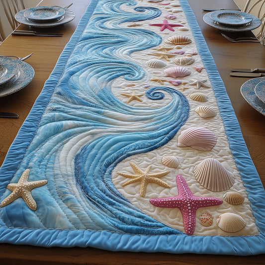 Dreaming Seashore Quilted Table Runner GFTOTP4353