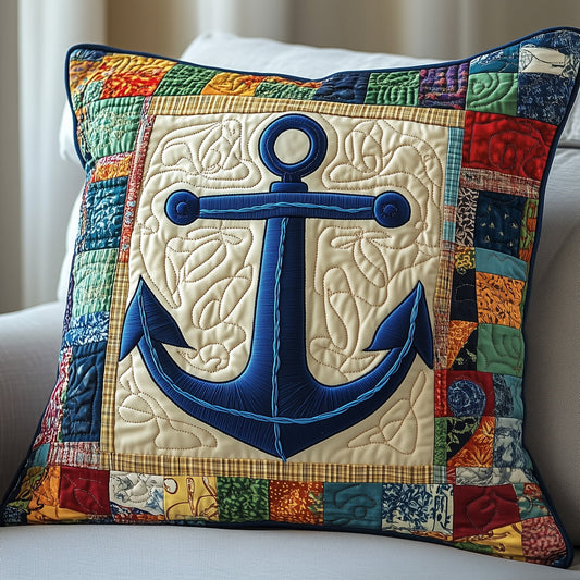Nautical Anchor Quilted Pillow Case GFTOTP4394