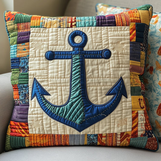 Nautical Anchor Quilted Pillow Case GFTOTP4395