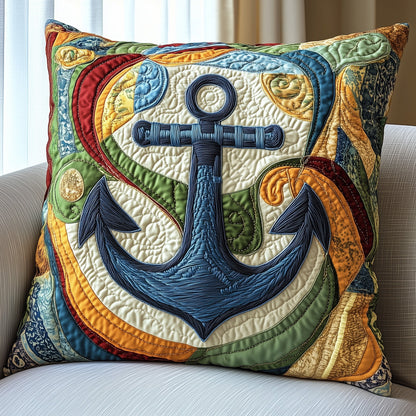 Nautical Anchor Quilted Pillow Case GFTOTP4398
