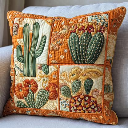 Blooming Cactus Haven Quilted Pillow Case GFTOTP4423