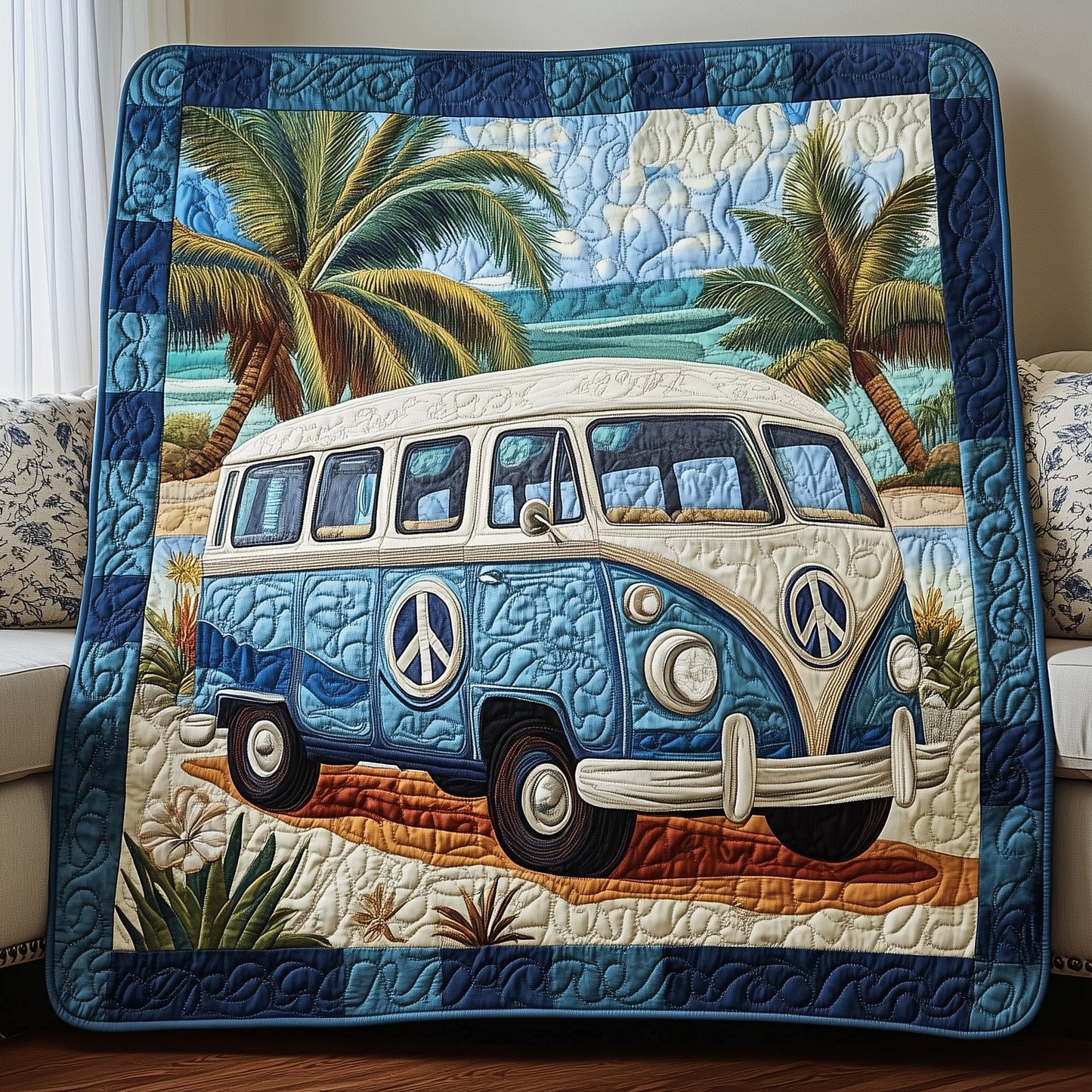Hippie Van Journey Quilted Blanket GFTOTP4493