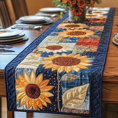 Rustic Sunflower Charm Quilted Table Runner GFTOTP4508