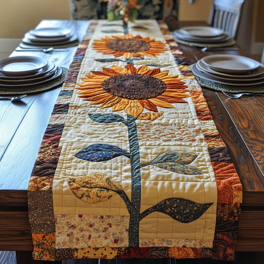Vintage Sunflower Quilted Table Runner GFTOTP4520
