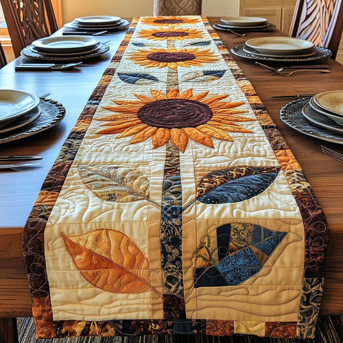 Vintage Sunflower Quilted Table Runner GFTOTP4521