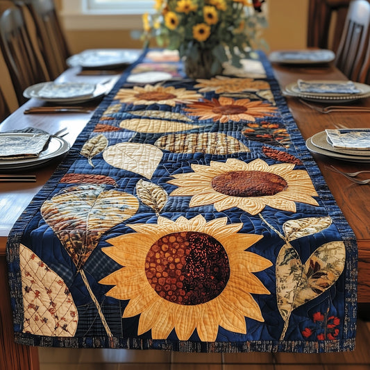 Vintage Sunflower Quilted Table Runner GFTOTP4524
