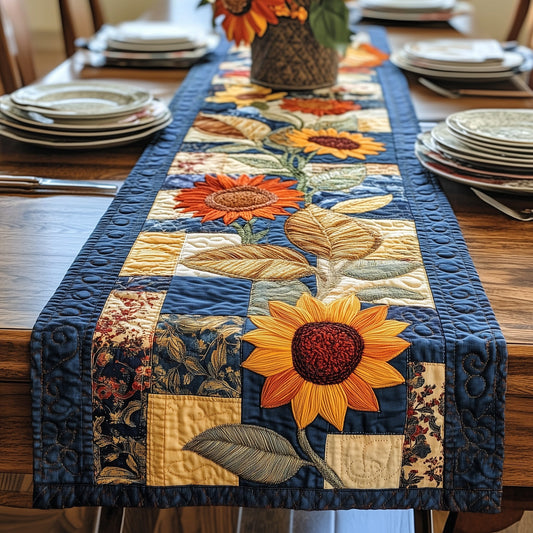 Vintage Sunflower Quilted Table Runner GFTOTP4525