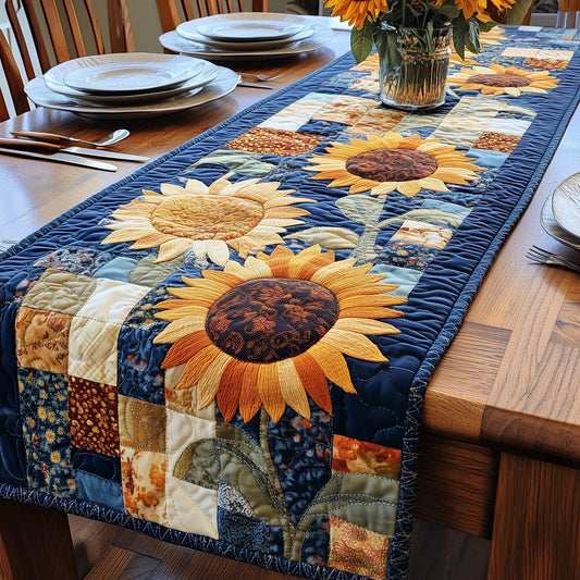 Vintage Sunflower Quilted Table Runner GFTOTP4528