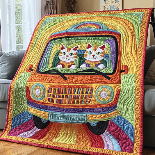 Highway Meowster Quilted Blanket GFTOTP4543