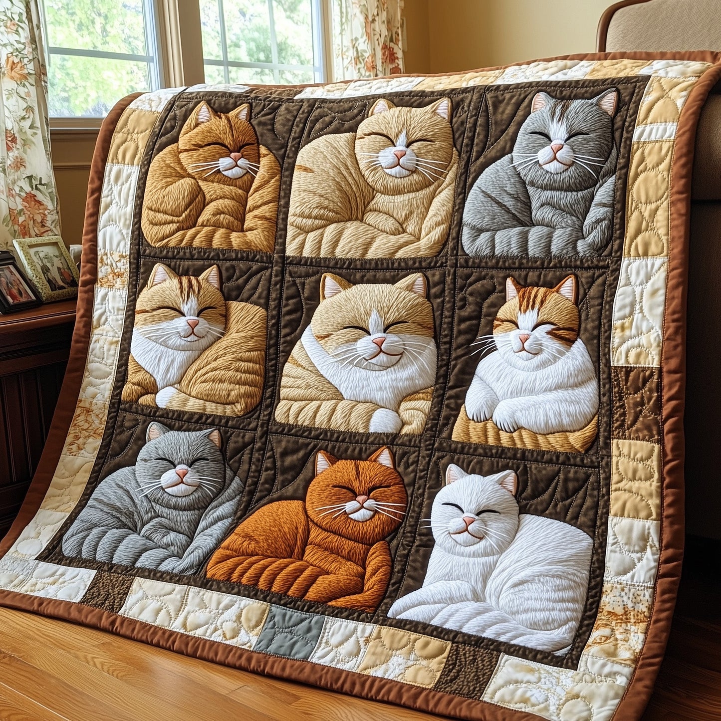 Cozy Cat Nap Quilted Blanket GFTOTP4549