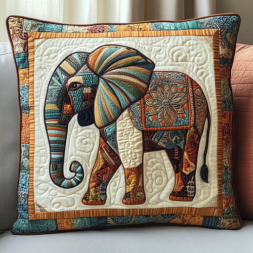 Boho Bliss Elephant Quilted Pillow Case GFTOTP4576