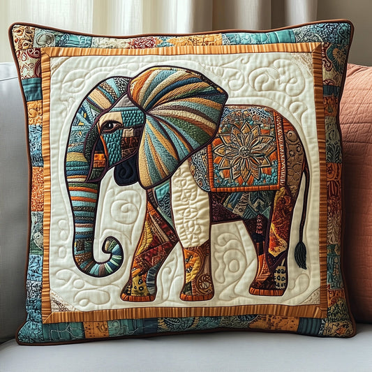Boho Bliss Elephant Quilted Pillow Case GFTOTP4576