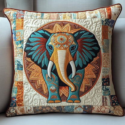 Boho Bliss Elephant Quilted Pillow Case GFTOTP4578