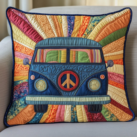 Peace Sign Quilted Pillow Case GFTOTP4580